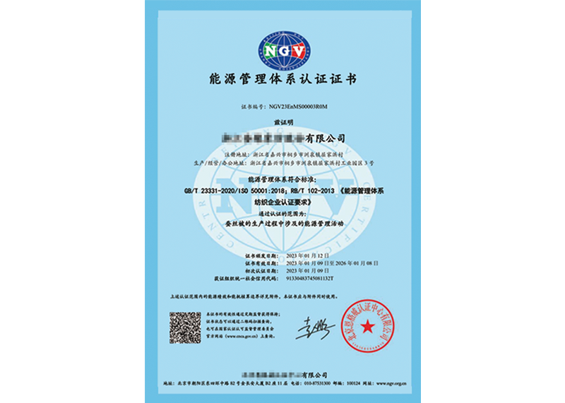 ISO50001能(néng)源管理(lǐ)體(tǐ)系認證